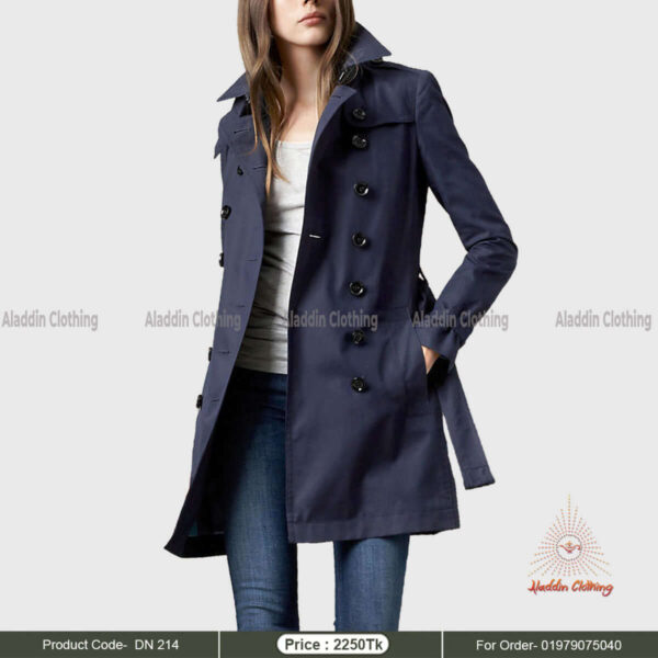 Ladies overcoat with belt