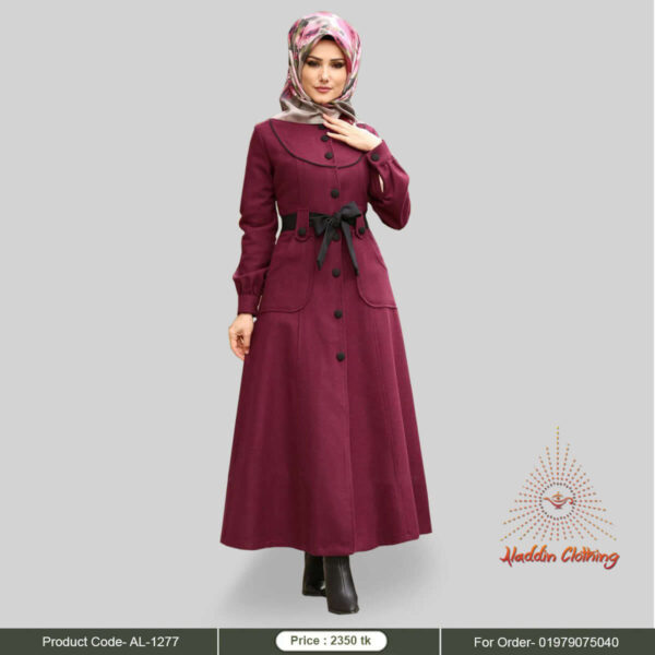 Merun long overcoat for women