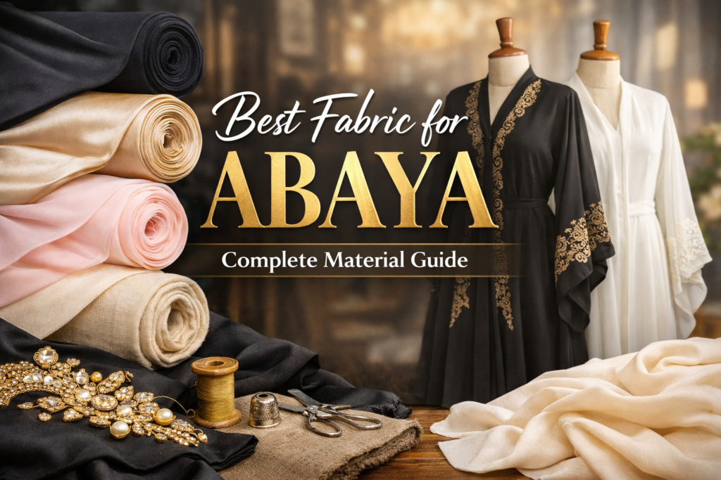Best Fabric for Abaya Complete Material Guide for Quality, Comfort & Luxury