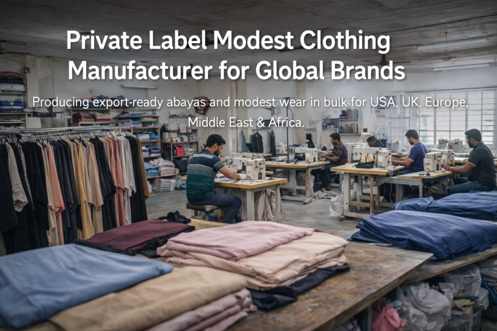 Private Label Modest Clothing Manufacturer